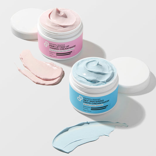 Pink Lifting up Toning Cream Mask Jar Type 5.29 oz DIFFER&DEEPER