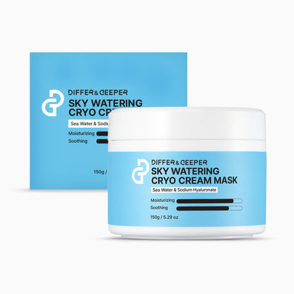 Sky Watering Cryo Cream Mask Jar Type 5.29 oz DIFFER&DEEPER