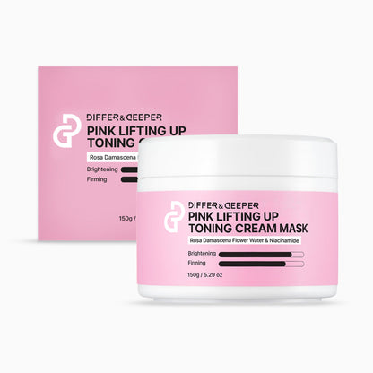 Pink Lifting up Toning Cream Mask Jar Type 5.29 oz DIFFER&DEEPER