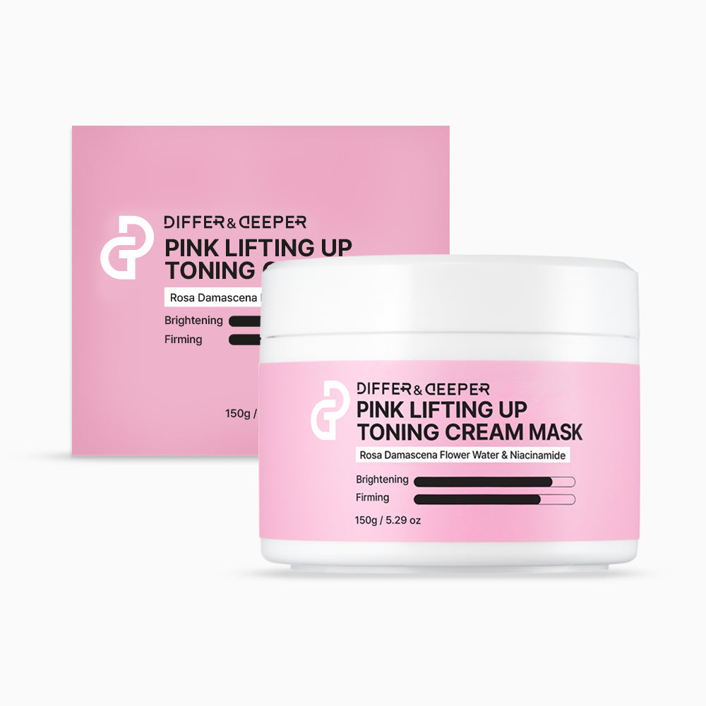 Pink Lifting up Toning Cream Mask Jar Type 5.29 oz DIFFER&DEEPER